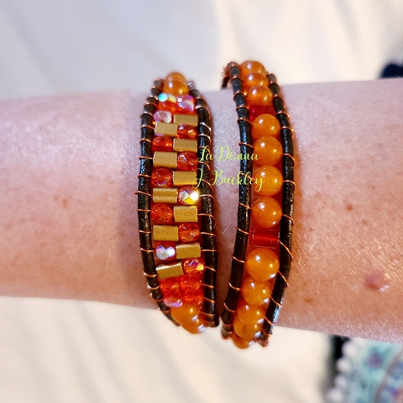 Leather cord wrap bracelet - Picture 4 of 4